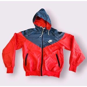 Nike Sportswear Windrunner Jacket - Men's Medium Red And Blue | EUC